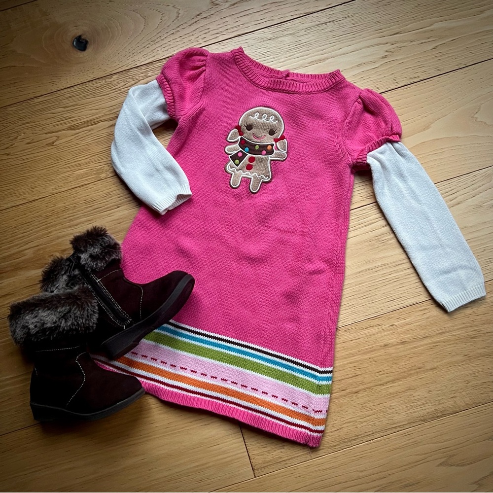 GYMBOREE “Gingerbread Girl” Knit Sweater Dress
